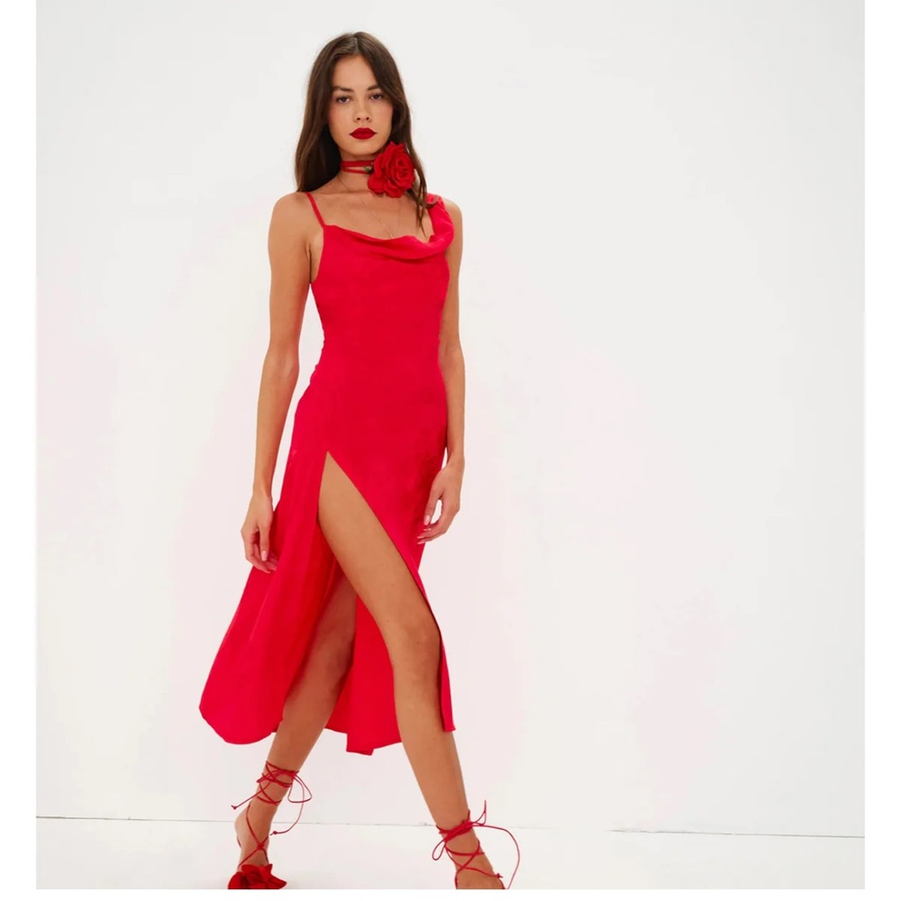 For Love of Lemons Res Midi Dress